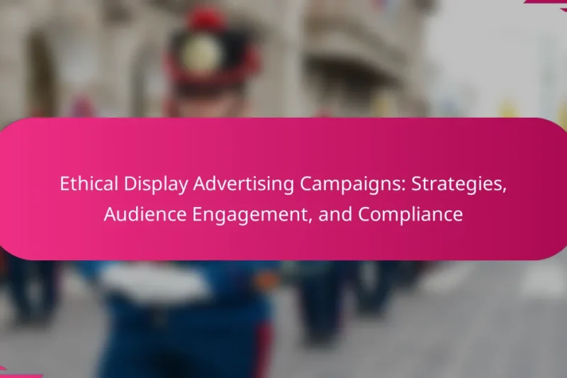 Ethical Display Advertising Campaigns: Strategies, Audience Engagement, and Compliance